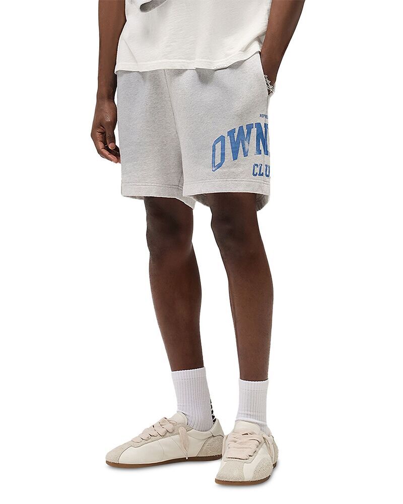 リプレゼント メンズ ボトムス ハーフパンツ・ショーツ ショートパンツ Represent Owners Club Shortsprayed Ice Grey Marl グレー