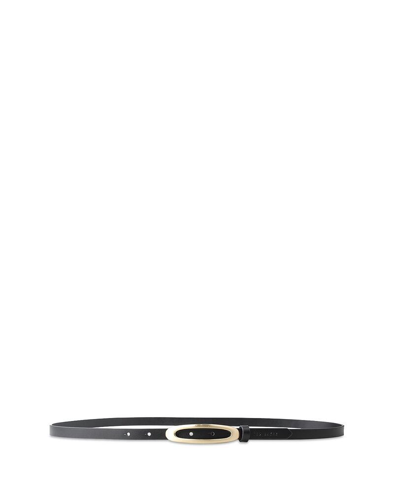 テッドベーカー レディース アクセサリー ベルト レザー Ted Baker Womens Ovala Narrow Leather Belt Black ブラック