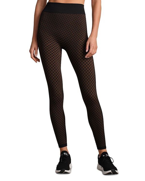 ローヌ レディース ボトムス レギンス Rhone Aprs Houndstooth Seamless Leggings Chestnut Brown Houndstooth ブラウン