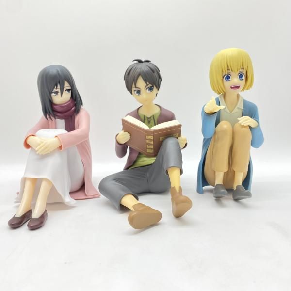 中古】 開封) A賞 エレン＆ミカサ＆アルミン ～壁の外の世界