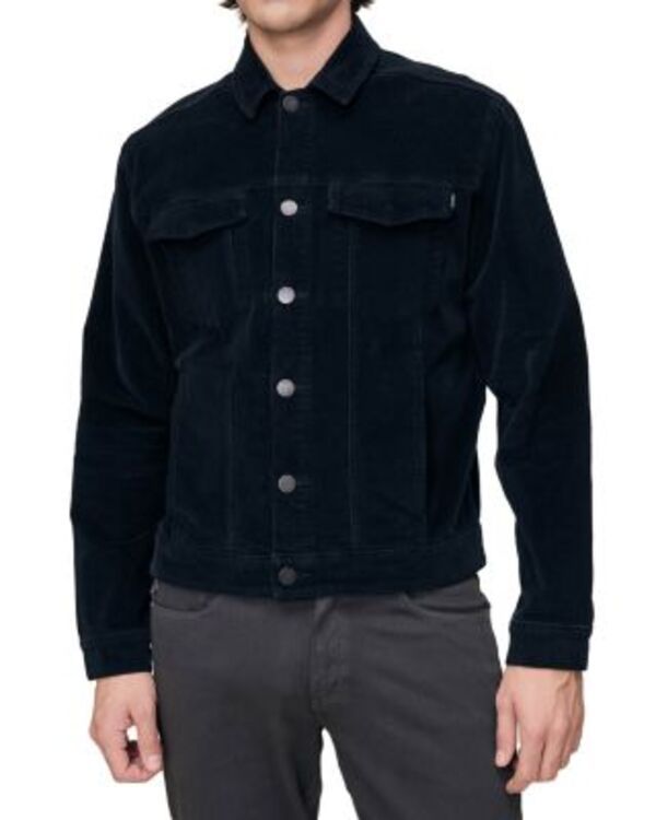 ディーエル 1961 メンズ アウター ジャケット・ブルゾン コーデュロイ DL1961 Vaughn Corduroy Trucker Jacket in Skyline