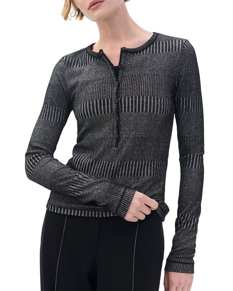 ラグアンドボーン レディース トップス Tシャツ ニット rag bone The Knitwo Tone Henley Tee Brown Multi ブラウン