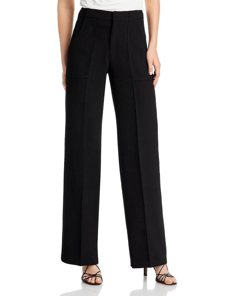 アクア レディース ボトムス カジュアルパンツ ワイドレッグ AQUA Wide Leg Pants Exclusive Black ブラック