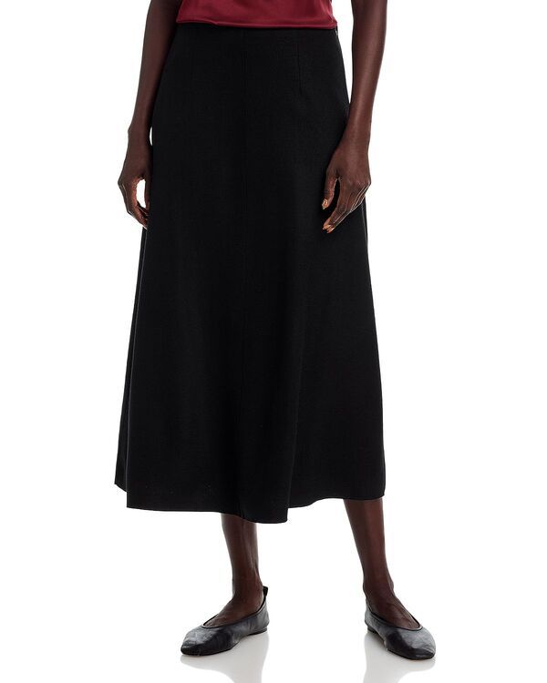 エイリーンフィッシャー レディース ボトムスカート ウール Eileen Fisher Wool Flared Skirt Black ブラック