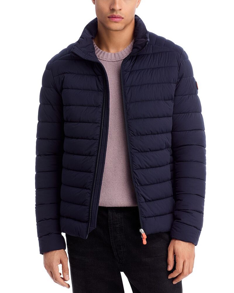 セイブ ザ ダック メンズ アウター ジャケット・ブルゾン Save The Duck Ari Puffer Jacket Blue Black ブラック