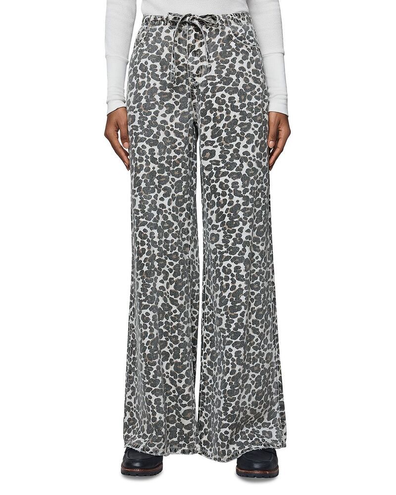 スプレンディット レディース ボトムス カジュアルパンツ プリント デニム Splendid Lounge Denim Leopard Print Pants Leopard Print アニマル