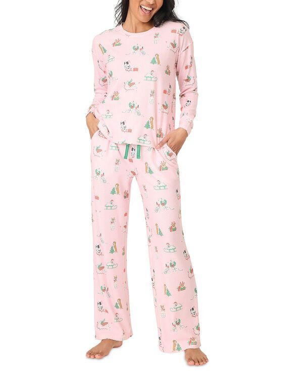 ピージェイサルベージ レディース アウター パーカー・スウェット PJ Salvage Pawlidays Pajama Set Pink ピンク