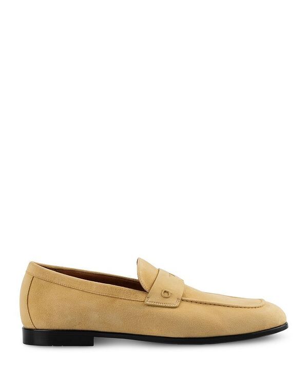 フェラガモ レディース シューズ スリッポン・ローファー スエード FERRAGAMO Mens Tiberio Suede Penny Loafers Ecru エクリュ