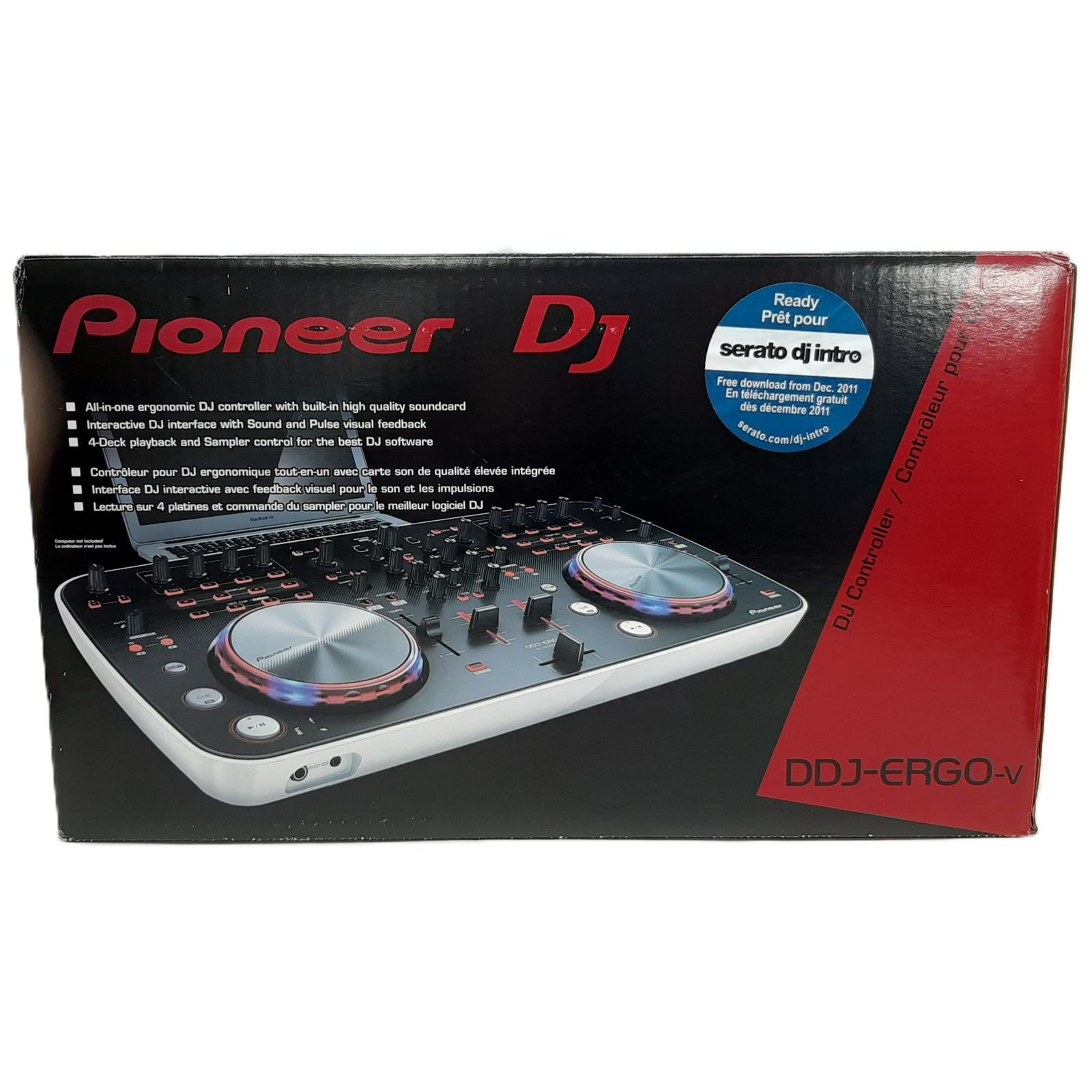 Pioneer DJ DDJ-ERGO-V DJコントローラー ホワイト 元箱付き ジャンク