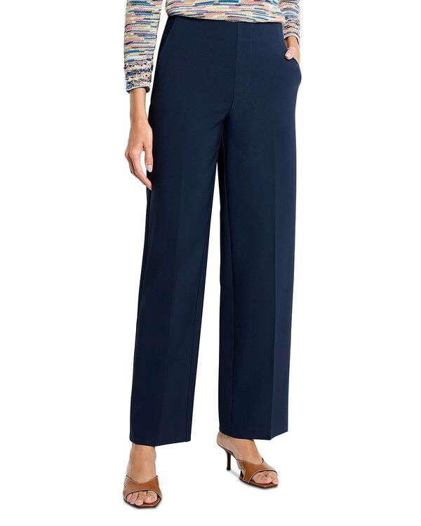 ニックプラスゾーイ レディース ボトムス カジュアルパンツ ワイドレッグ NICZOE Stretch Suiting Wide Leg Pants Dark Indigo インディゴ
