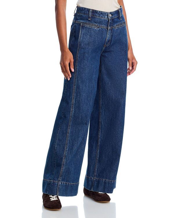 ラグアンドボーン レディース ボトムス デニムパンツ ワイドレッグ ジーンズ rag bone Selahigh Rise Tailored Wide Leg Jeans in Kenme
