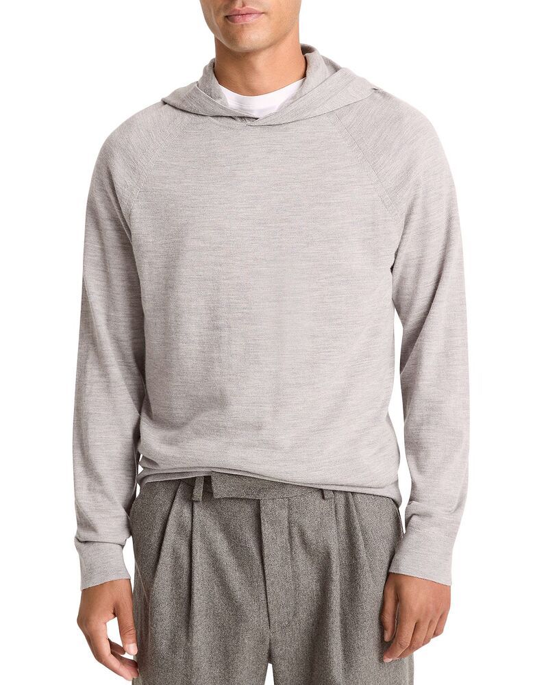 ヴィンス メンズ アウター パーカー・スウェット Vince Merino Cashmere Pullover Hoodie Heather Grey グレー
