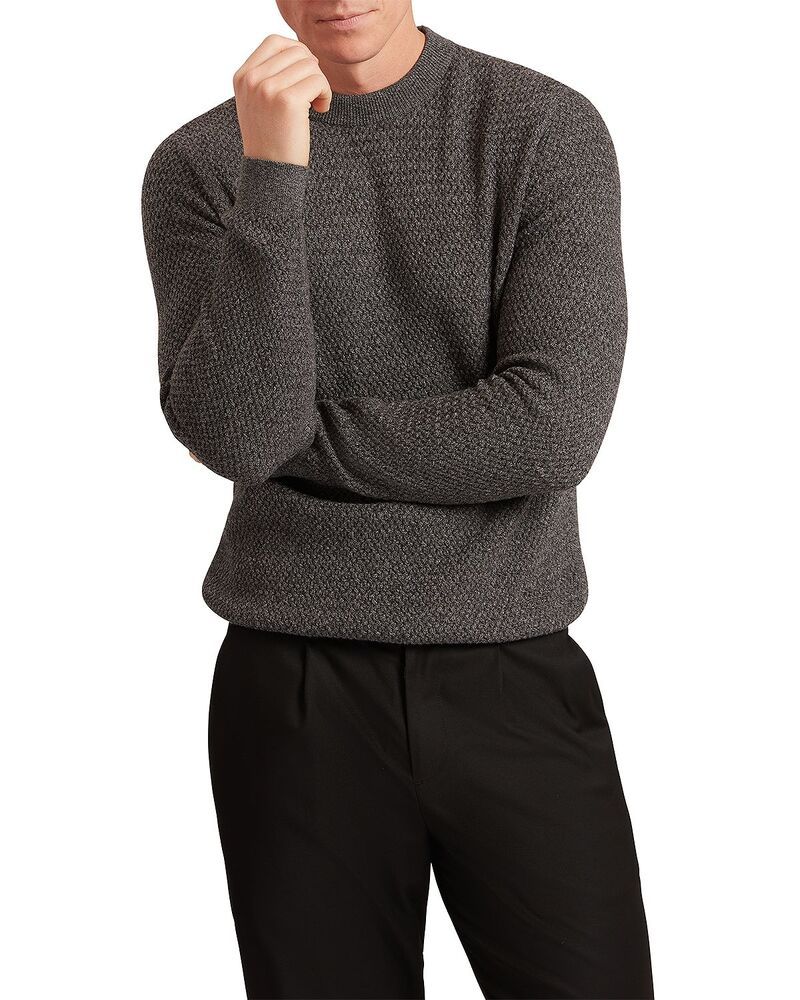 テッドベーカー メンズ アウター ニット・セーター クルーネック Ted Baker Monya Crewneck Sweater Medium Grey グレー