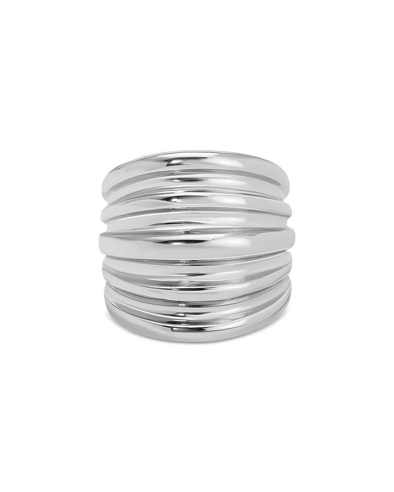 エティカ レディース アクセサリー リング Ettika Stacked Band Ring Silver シルバー
