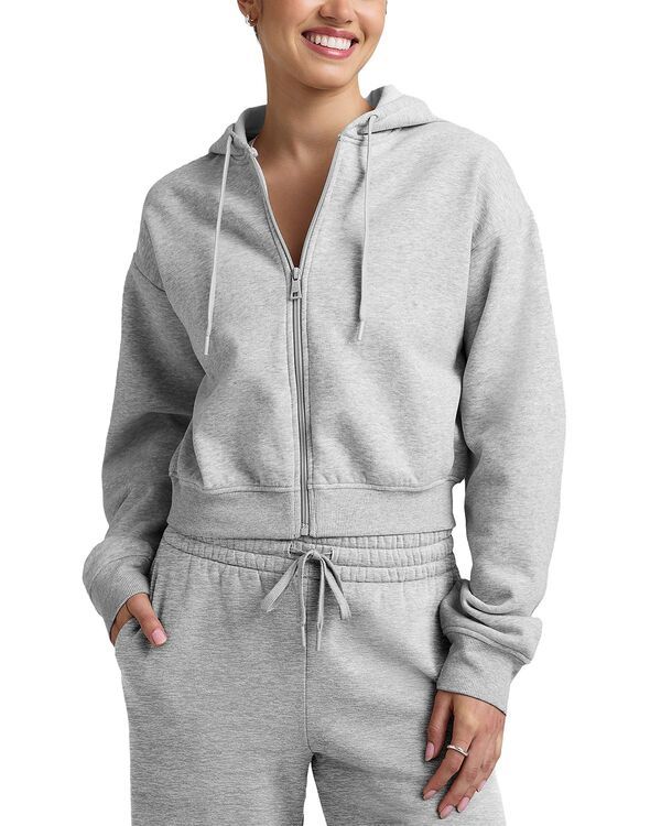 ビヨンドヨガ レディース アウター パーカー・スウェット フリース Beyond Yoga Luxefleece Zip Up Hoodie Light Heather ヘザー