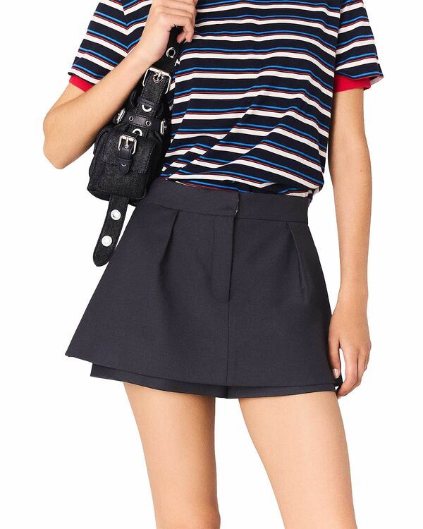 マージュ レディース ボトムスカート Maje Ipernahala Skort Navy ネイビー