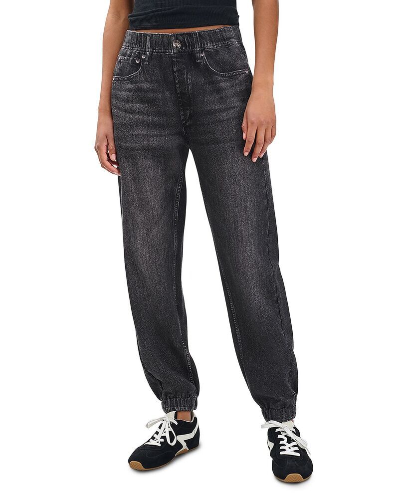 ラグアンドボーン レディース ボトムス カジュアルパンツ パイル コットン ジーンズ rag bone Miramar Jogger Cotton Terry Sweatpant Jeans Faded Black ブラック