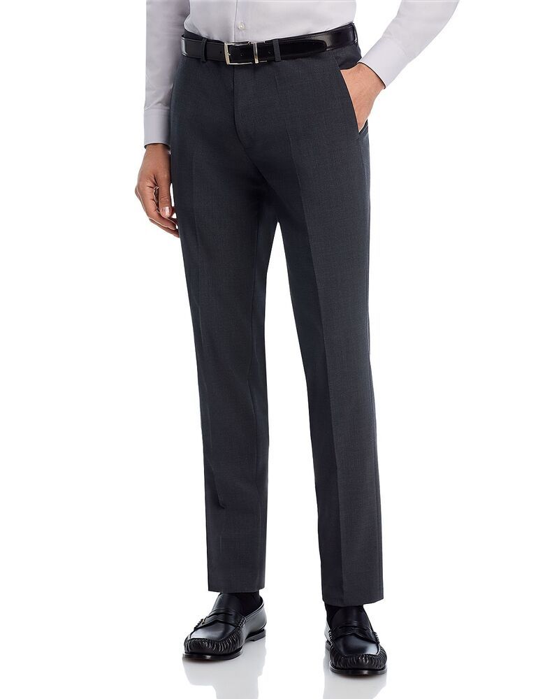 フューゴ メンズ ボトムス カジュアルパンツ スリムフィット HUGO Extra Slim Fit Stretch Suit Pants Charcoal チャコール