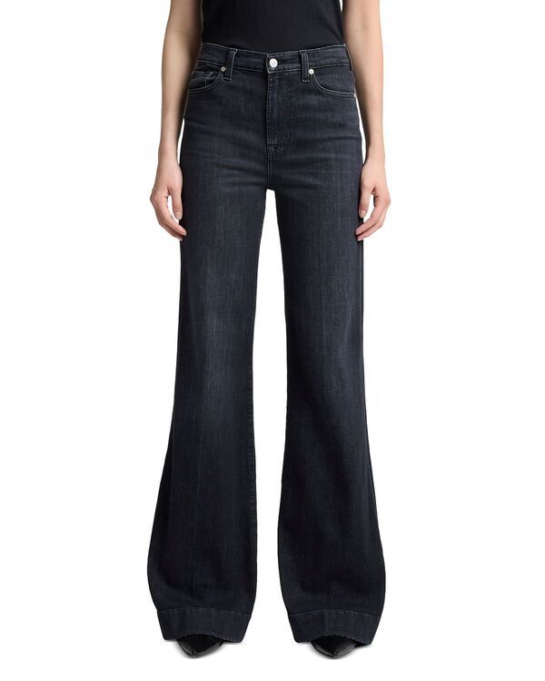セブンフォーオールマンカインド レディース ボトムス デニムパンツ フレア ジーンズ 7 For All Mankind Modern Dojo Flare Leg Jeans Black ブラック