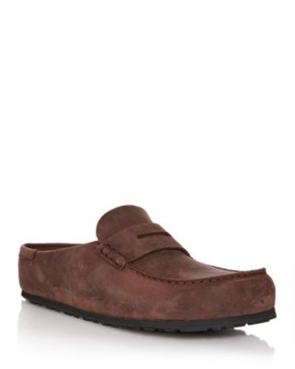 ビルケンシュトック メンズ シューズ スリッポン・ローファー Birkenstock Mens Naples Wrapped Loafers Brown ブラウン