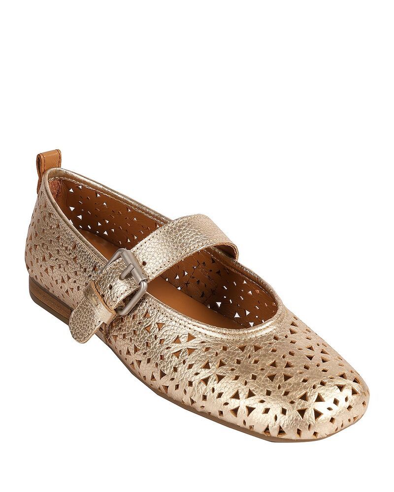 ケネスコール レディース シューズ パンプス カットアウト Gentle Souls by Kenneth Cole Womens Karla Cutout Mary Jane Flats Gold Perforated ゴールド