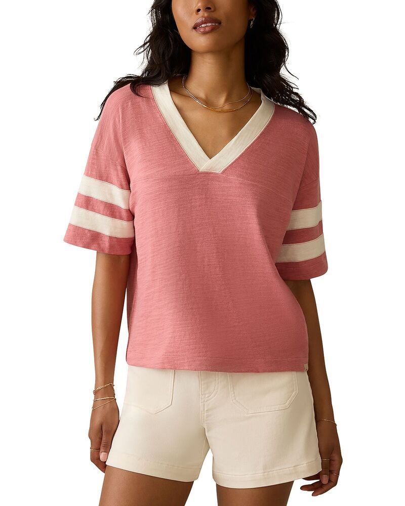 ファレティ レディース トップス Tシャツ Faherty Sunwashed Varsity Tee Faded Flag Varsity 13,485円