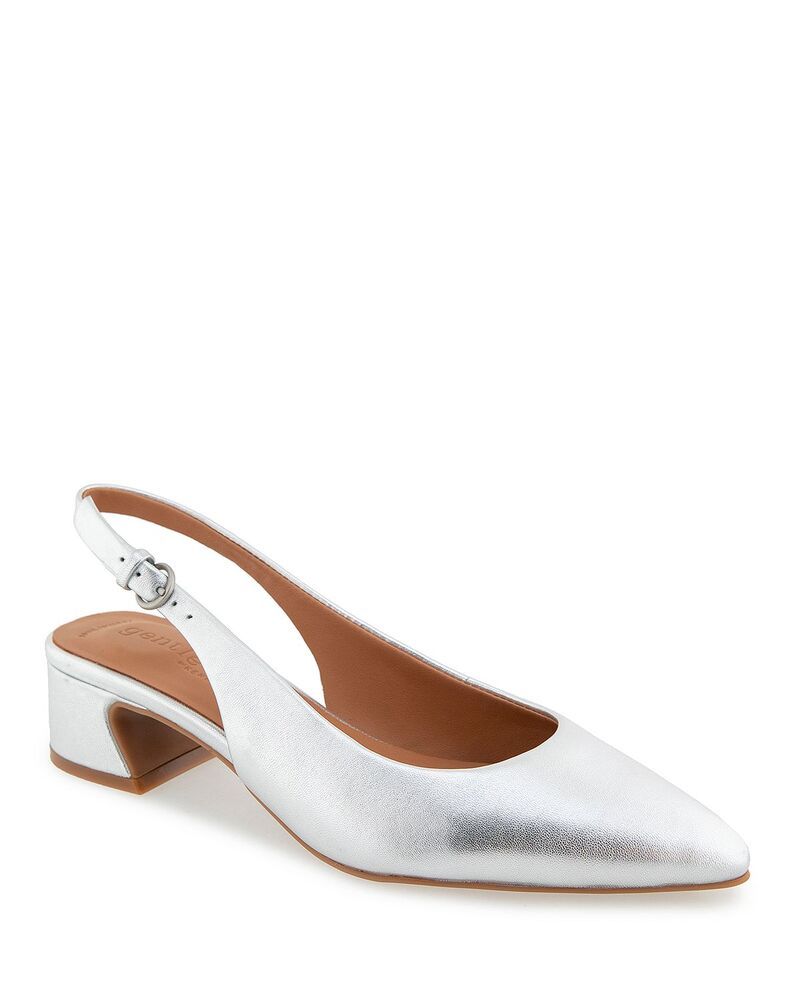 ケネスコール レディース シューズ パンプス Gentle Souls by Kenneth Cole Womens Georgia Pointed Pumpsilver Leather シルバー