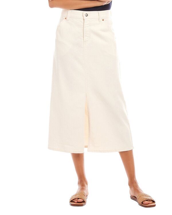 カレンケーン レディース ボトムスカート ミディ デニム Karen Kane Denimidi Skirt Natural デニム