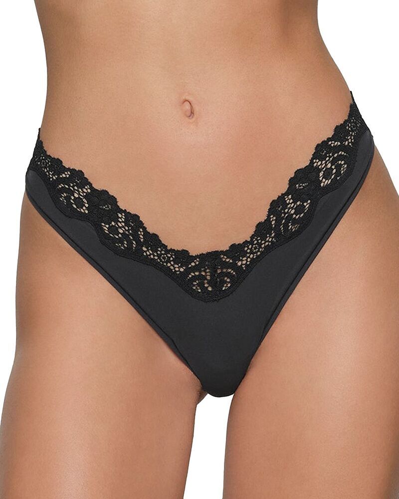 スキムズ レディース アンダーウェア パンツ SKIMS Fits Everybody Dipped Fronthong Onyx