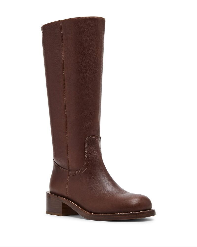 スティーブ マデン レディース シューズ ブーツ・レインブーツ トール STEVE MADDEN Womens Riggs Tall Boots Rust Leather ラスト