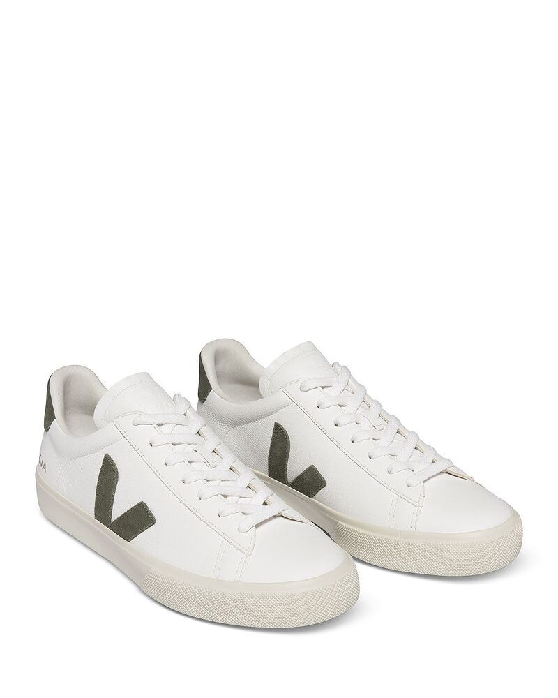 ヴェジャ メンズ シューズ スニーカー レザー VEJA Mens Campo Low Top Leather Sneakers Open White ホワイト