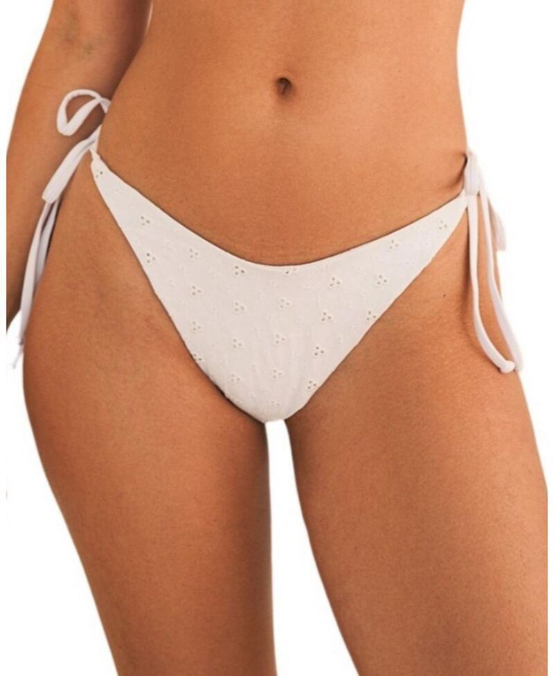 ディッピン・デイジー レディース 水着 ボトムスのみ Dippin Daisyserenity Tie String Bikini Bottom White ホワイト