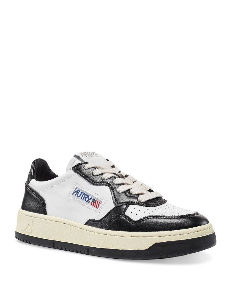 オートリ メンズ シューズ スニーカー Autry Mens Medalist Low Top Sneakers BlackWhite ホワイト