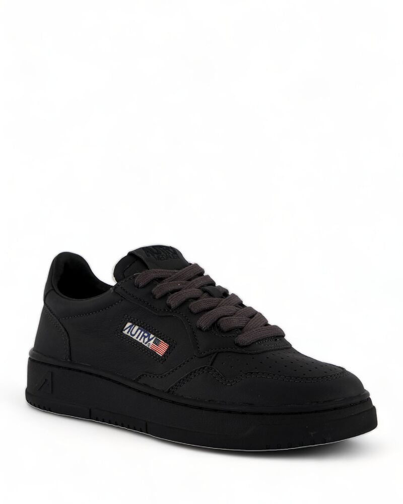 オートリ メンズ シューズ スニーカー Autry Mens Medalist Low Top Sneakers All Black ブラック