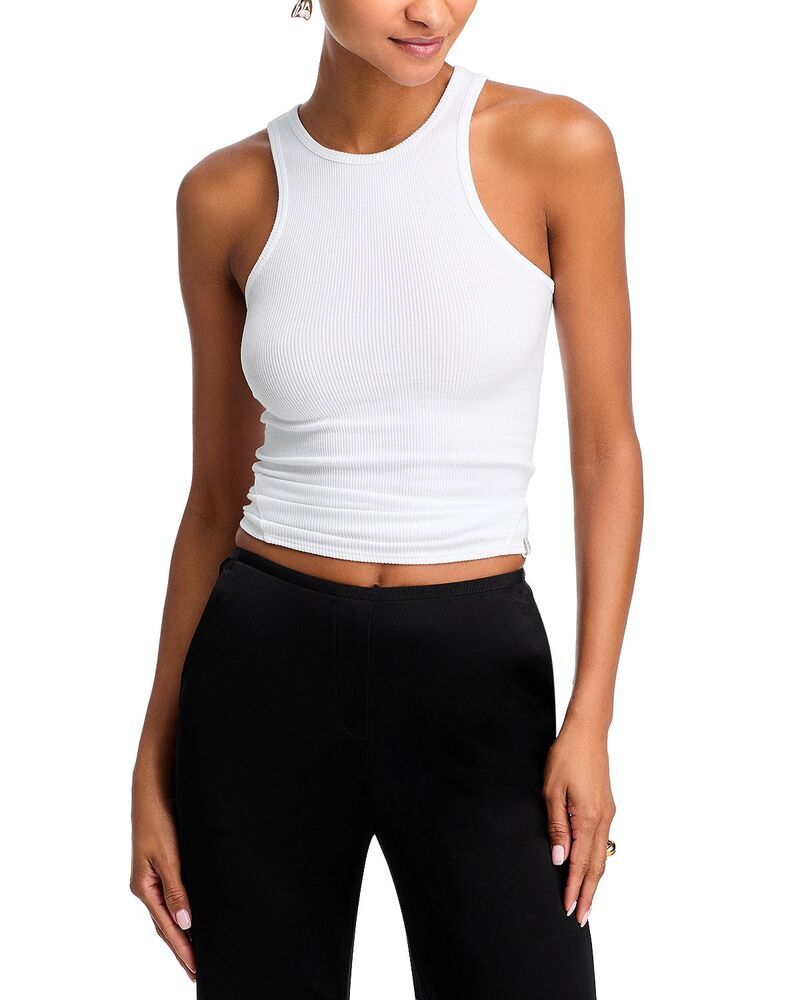ラグアンドボーン レディース トップス タンクトップ リブ rag bonessential Ribbed Racerback Tank White ホワイト