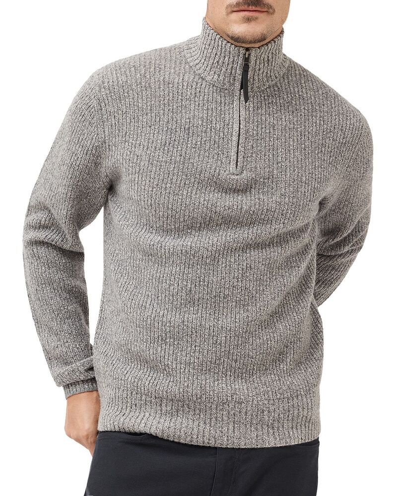 ロッドアンドグン メンズ アウター ニット・セーター ハーフジップ Rodd Gunn Robbies Road Quarter Zip Sweater Asphalt