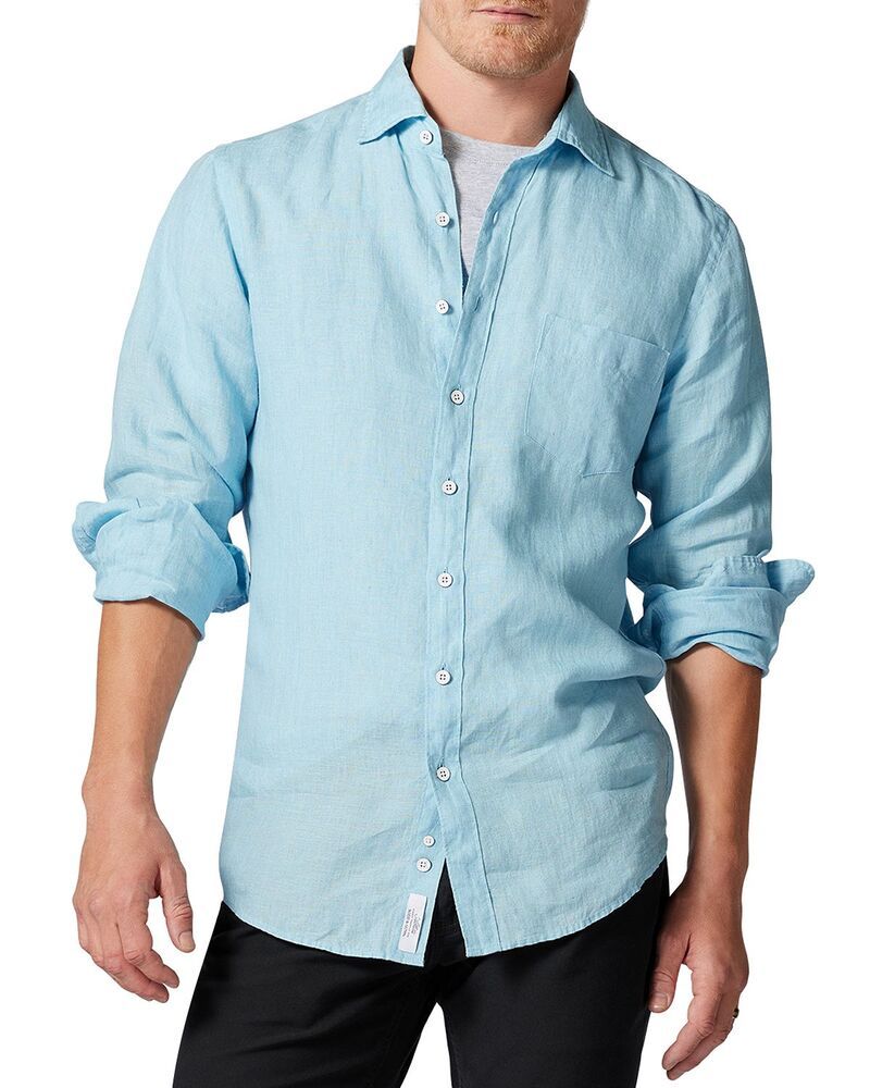 ロッドアンドグン メンズ トップス シャツ リネン Rodd Gunn Coromandelinen Shirt Inlet