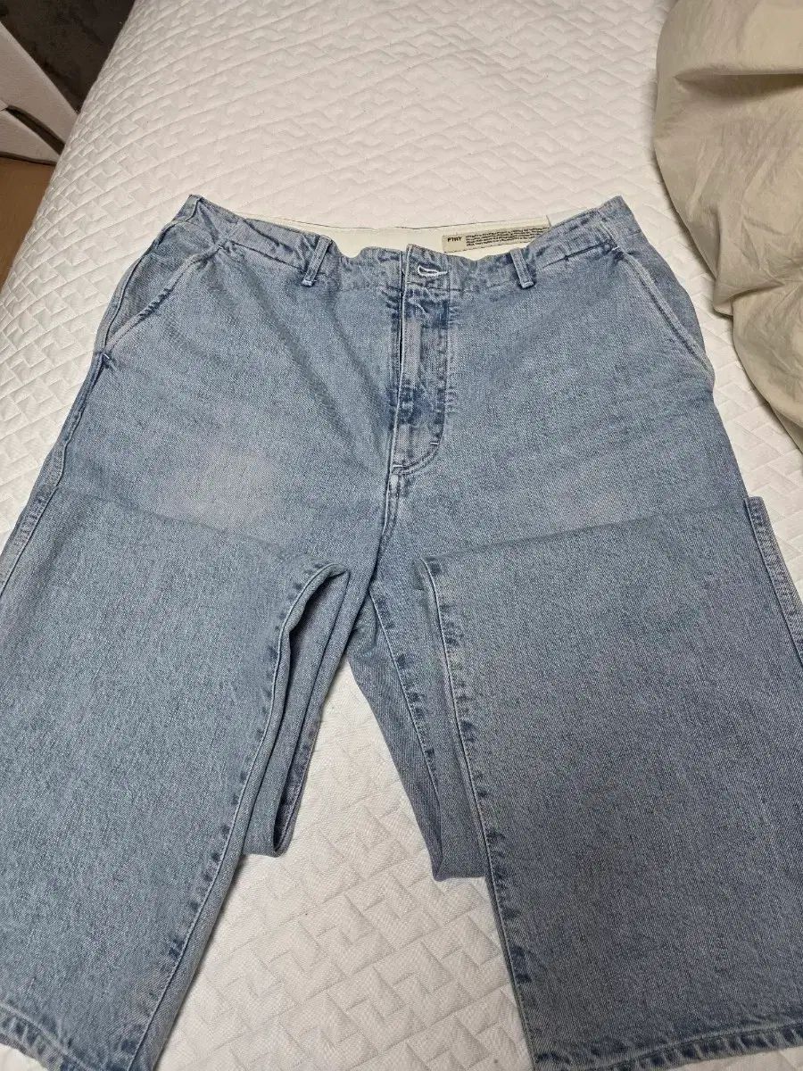 AURALEE ワンウォッシュド ワイド デニム ライトブルー 4
