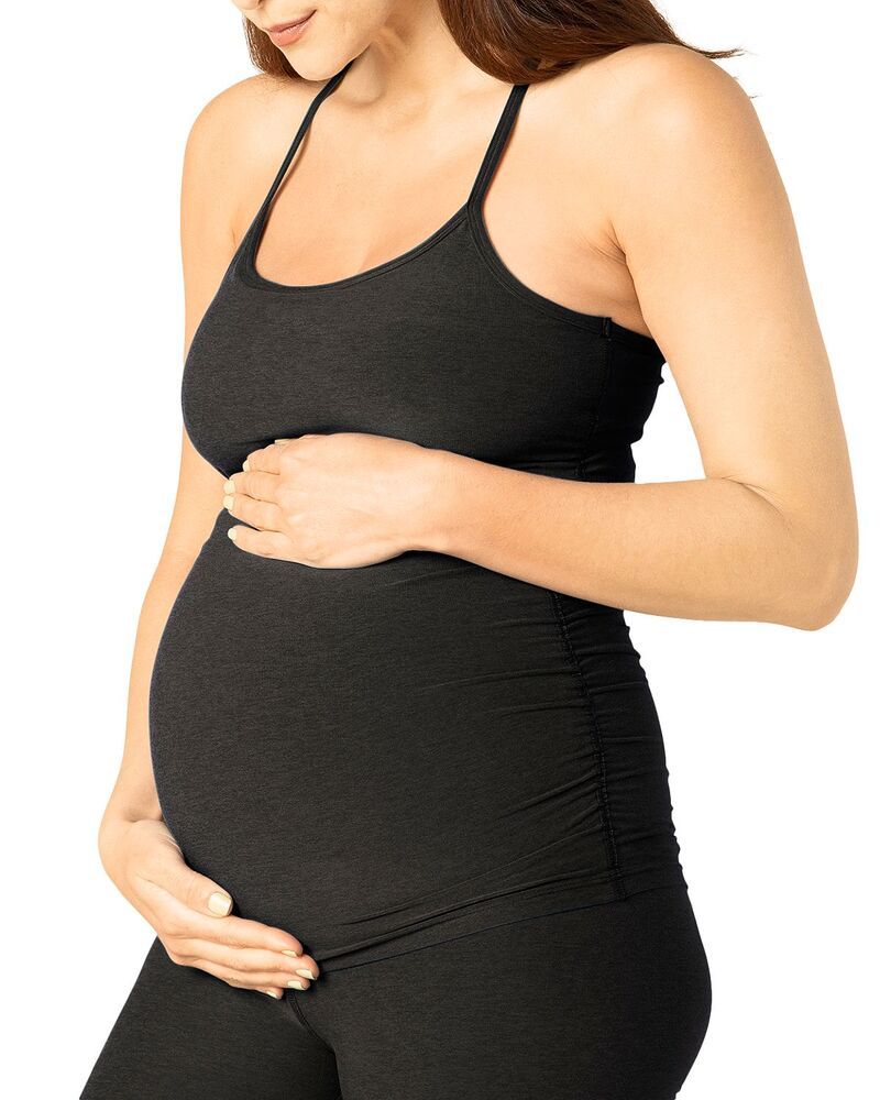 ビヨンドヨガ レディース トップス タンクトップ スリムフィット マタニティ Beyond Yoga Slim Fit Spacedye Racerback Maternity Tank Top Darkest Night
