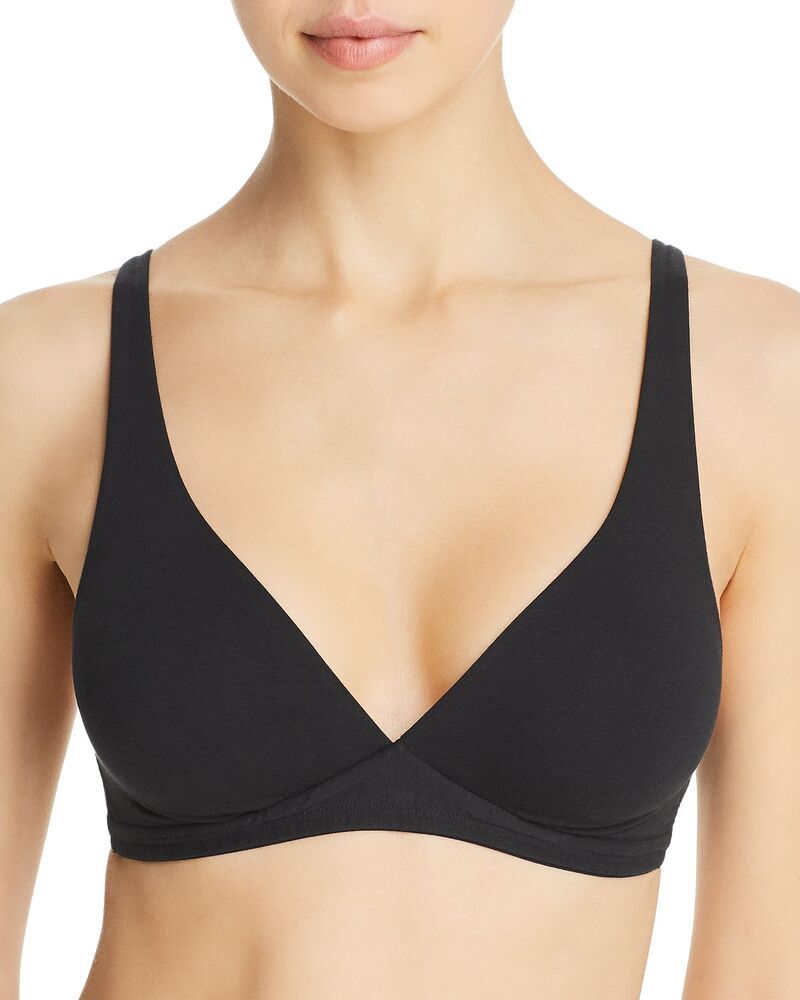 ハンロ レディース アンダーウェア ブラジャー コットン Hanro Cotton Sensation Soft Cup Bra Black ブラック