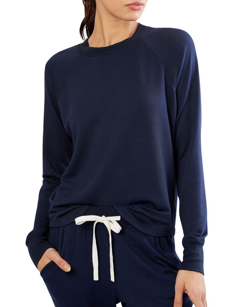 スピリッツフィフティファイブ レディース アウター パーカー・スウェット シャツ Splits59 Warm Up Curved Hem Sweatshirt Indigo インディゴ