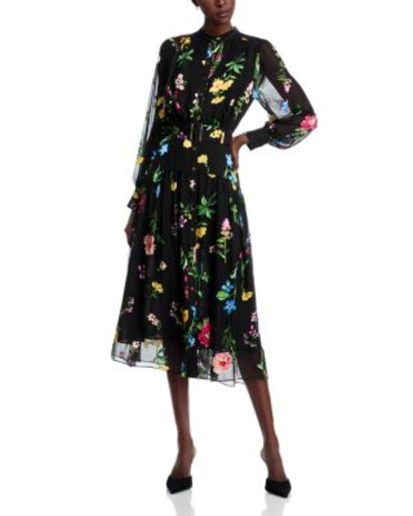 エリータハリ レディース トップス ワンピース Elie Tahari The Janice Dress Noir Denim Garden デニム
