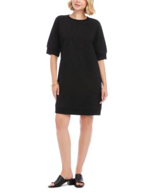 カレンケーン レディース アウター パーカー・スウェット シャツ Karen Kane Raglan Sleeve Sweatshirt Dress Black ブラック