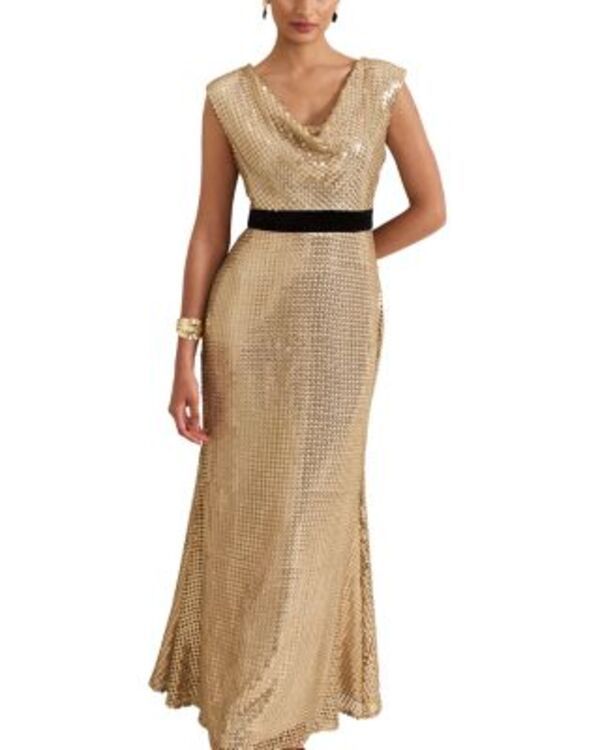 フェイズ・エイト レディース トップス ワンピース マキシ Phaseight Jamae Gold Maxi Dress Gold ゴールド