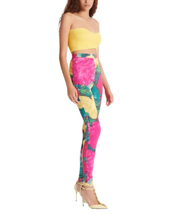 バルマン レディース ボトムス レギンス プリント ジャージー Balmain Jersey Leggings with Roses Print Multicolor マルチカラー
