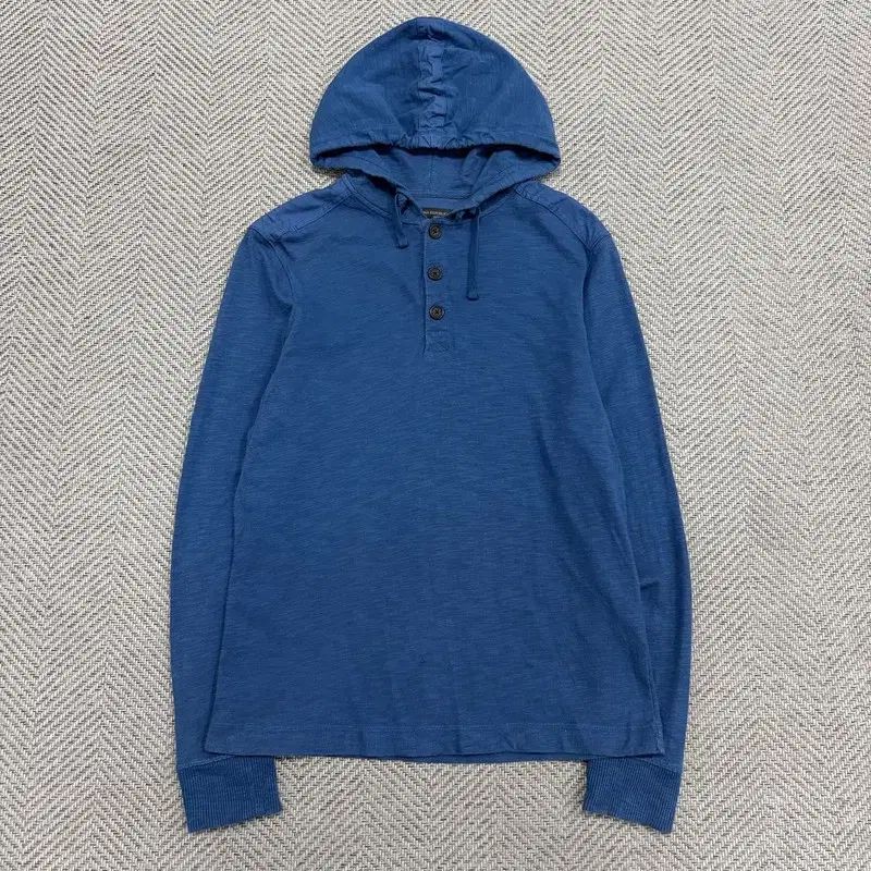 バナナリパブリック ヘンリーネック フードTシャツ v3504
