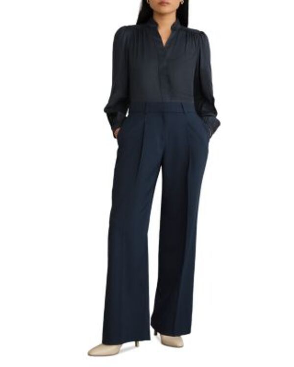 ホッブスロンドン レディース ボトムス カジュアルパンツ HOBBS LONDON Lauren Wide Pants Dark Slate スレート
