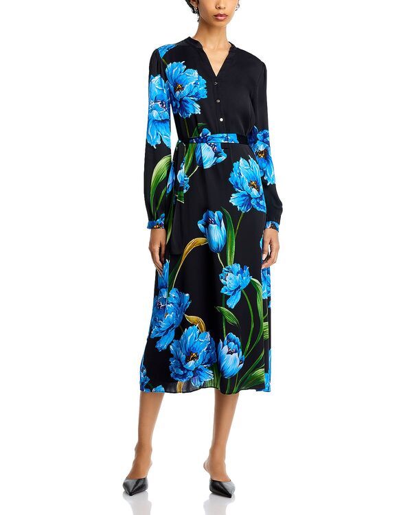 エリータハリ レディース トップス ワンピース Elie Tahari The Mila Dress Noir and Blue ブルー