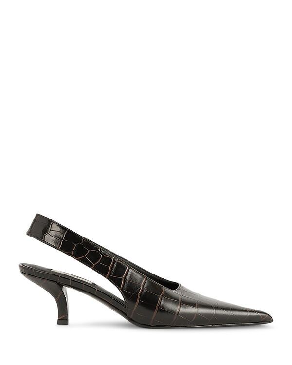 トーテム レディース シューズ パンプス TOTEME Womens Classicroco Slingback Pumps Dark Brown ブラウン