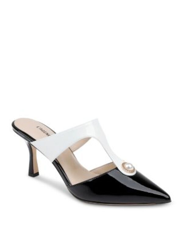ラジャンス レディース シューズ サンダル レザー LAGENCE Womens Bayonne Leather Mules Black Patent ブラック